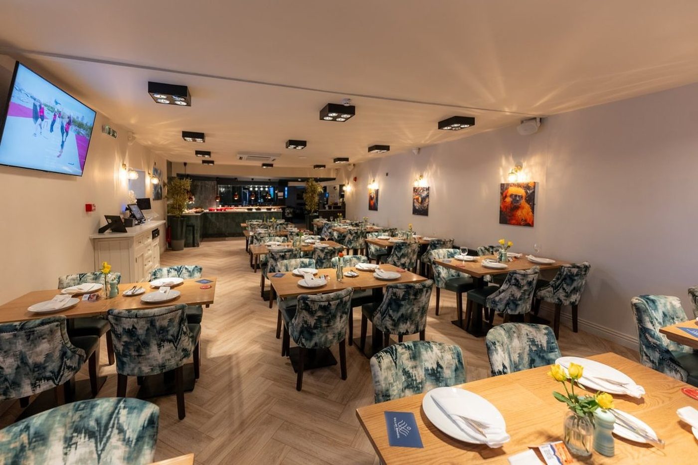 The dining room at Villas Brazil