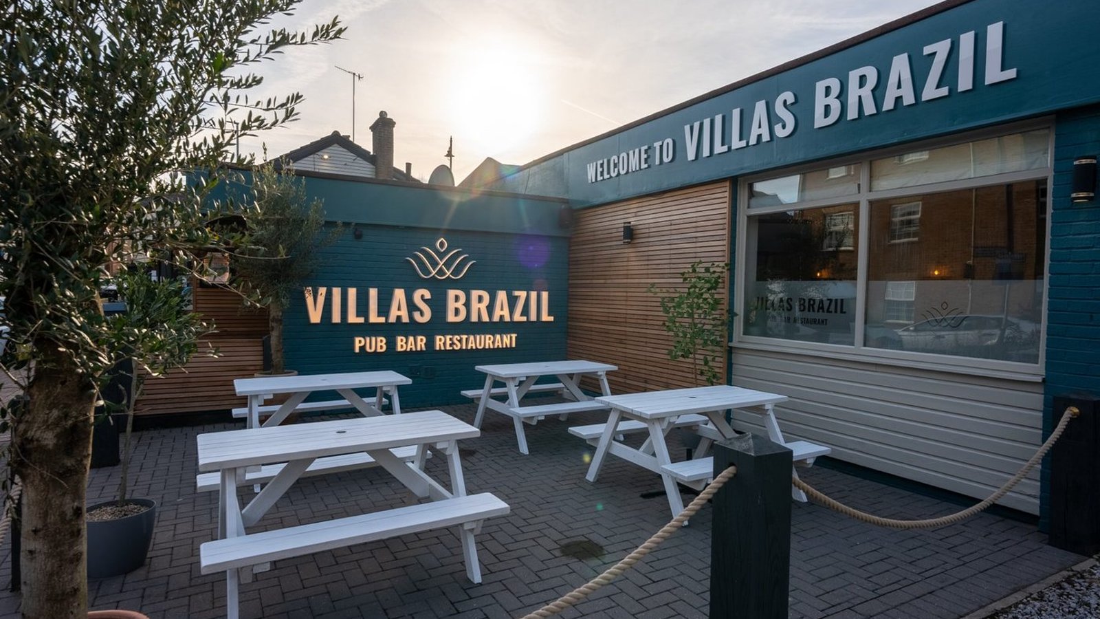 Villas Brazil terrace golden hour